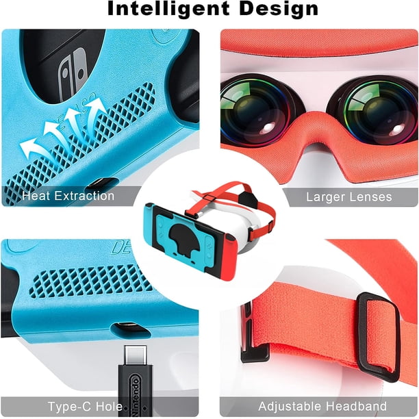 Newest VR Headset for Nintendo Switch & Switch OLED Model, 3D VR