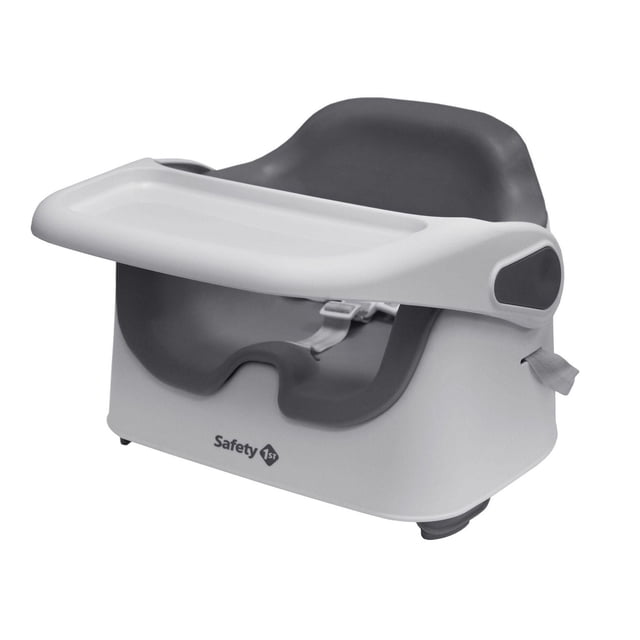 Remmi Rehausseur d'Alimentation - Lapin Gris par Safety 1st, un Siège Rehausseur pour Bébé avec un Plateau Blanc Amovible et un Coussin de Siège en Mousse Gris Foncé pour le Confort et un Nettoyage Facile, Doté de 3 Hauteurs Réglables, d'Un Harnais à 3 Points et d'Un design Minimaliste Qui s'Adapte à Toute table à Manger à la Maison.