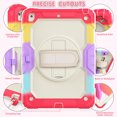 thumbnail image 3 of [Full-Body] Shock-Proof Case for Kids with [Screen Protector] [370 Rotating Hand Strap] &Stand [Pen Holder] for iPad 6 / Air2 （Red）, 3 of 4