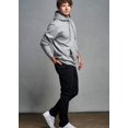 thumbnail image 2 of Russell Athletic Chandail à Capuchon en Molleton Riche en Coton, TG, Gris Chiné Moyen, 2 of 2
