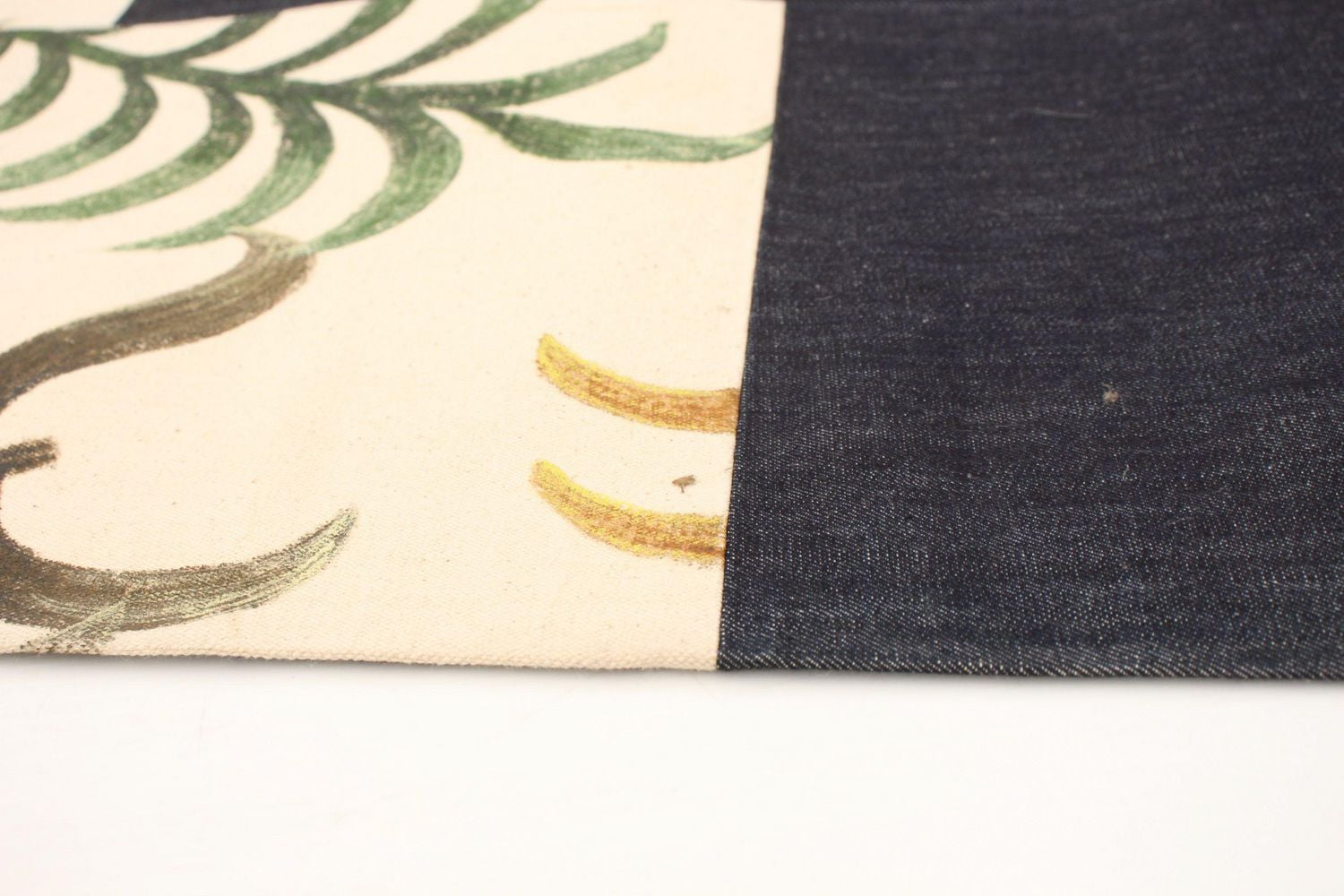 ECARPETGALLERY 3'10" x 5'11" Transitional Collage Handmade Area Rug for Living Room, Dining Room and Bedroom Blue