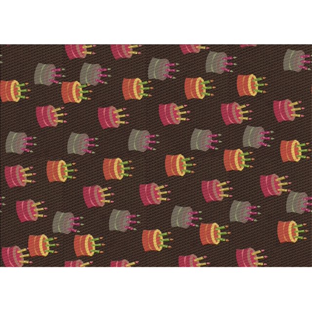 Ahgly Company Tapis Rectangulaire Lavable en Machine Rouge Brun, 4 Pieds x 6 Pieds