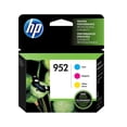 thumbnail image 1 of HP 952 Cyan, Magenta & Yellow Original Ink Cartridges, 3-Pack (N9K27AN), 1 of 9