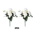 thumbnail image 3 of Youkk 2pcs Easy To Clean – Realistic Appearance – Artificial Flowers For Wedding white 1Set, 3 of 6