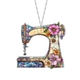 thumbnail image 2 of Big Savings! Sewing Machine Acrylic Decorative Pendant, Flat Acrylic Craft Pendant, Sewing Machine Ornament, Creative DIY Decorative Acrylic Jewelry for Crafts and Projects, 2 of 5