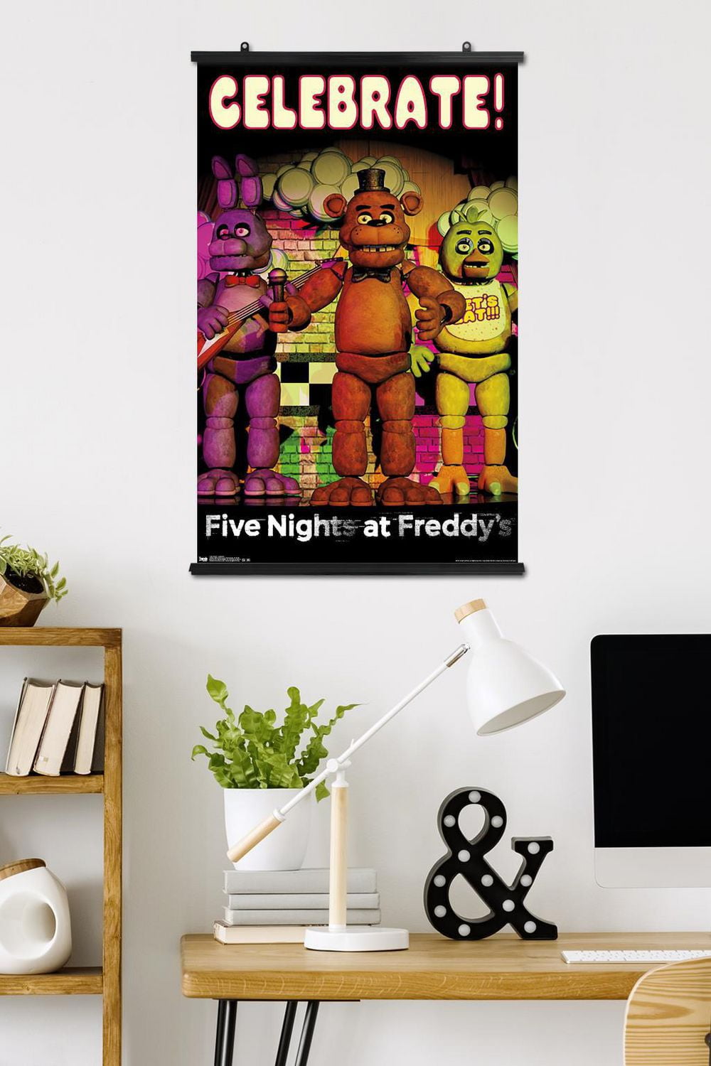 Five Nights at Freddy's - Celebrate Wall Poster, 22.375" x 34"