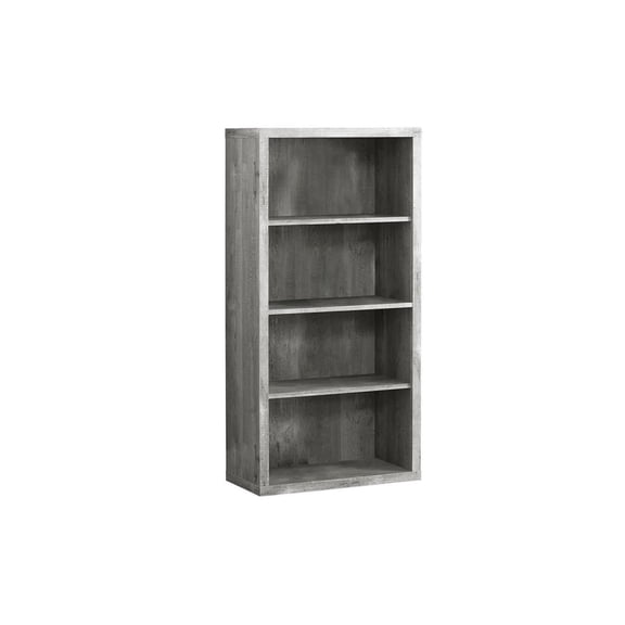 Monarch Specialties Étagère À Livres, Étagère, Étagère, 5 Niveaux, 48"h, Bureau, Chambre À Coucher, Stratifié, Gris, Contemporain, Moderne