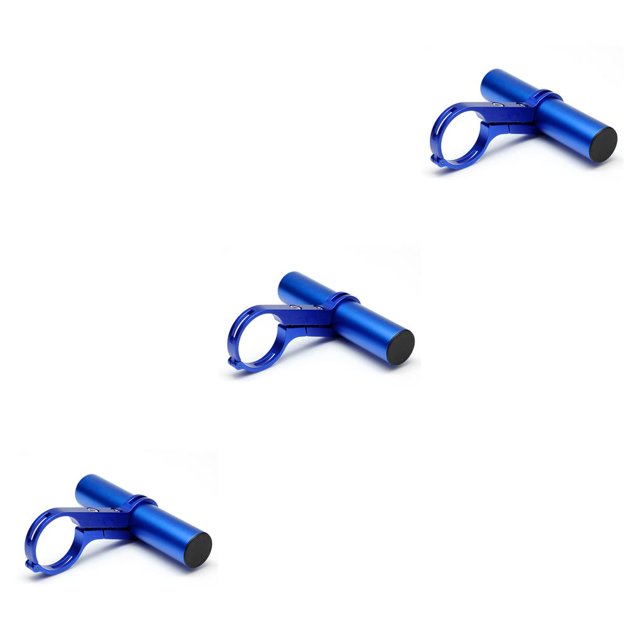 QualitChoice Rallonge de Guidon de Vélo Détachable Réutilisable Extension en Alliage d'Aluminium Support de Fixation pour Bell Bleu 3Ensemble