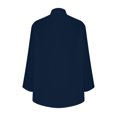 thumbnail image 4 of Timegard Chemises pour Femmes en Coton et Lin à Boutons, Col à Revers, Blouse à Manches 3/4, Hauts d'Automne avec Poches, 4 of 5