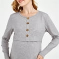 thumbnail image 4 of Tidyack , Vêtements d'Allaitement de Maternité, Robes Ouvertes à l'Avant, Matière en Coton Doux, Manches Courtes, Style Col Rond, pour Nouvelles Mamans, Compatible avec l'Allaitement, Port Confortable, Jupes pour Usage Quotidien, 4 of 6