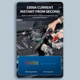 thumbnail image 2 of 1000A Peak 500A Starting Current 6000mAh Car Jump Starter with 60W Air Compressor, 2.2" Screen, Preset Tire Pressure, 4 LED Lights, 12 Safety Protections, Multi-Purpose Inflation for Cars,, 2 of 6