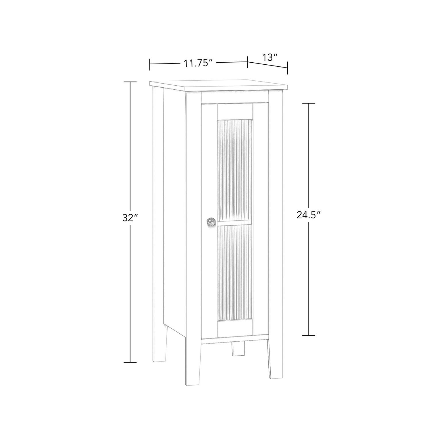 RiverRidge® Home Prescott Single Door Floor Cabinet - White