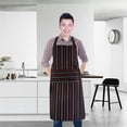thumbnail image 4 of Dvkptbk Kitchen Apron Adjustable Bib Apron with Pockets Cooking Kitchen Aprons for Women Men Chef Restaurant Bbq Painting Apron Kitchen & Dining, 4 of 6