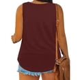 thumbnail image 4 of Timegard Plus Size Tank Tops for Women Button Round Neck Sleeveless Shirts Casual Solid Color Top, 4 of 6