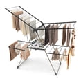 thumbnail image 1 of Costway 2-Tier Clothes Drying Rack with 33 Drying Rails Height Adjustable Gullwings, 1 of 10