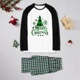 thumbnail image 1 of Pyjamas de Noël Assortis pour la Famille Noël Femmes Blouse Imprimée Hauts à Col Rond+pantalons Ensemble de Pyjamas Assortis pour la Famille Pyjamas pour Filles en Liquidation, 1 of 6