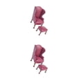 thumbnail image 4 of Baohd Stylish Realistic 112 Scale Armchair Sofa Furniture Red Single Sofa 2Set, 4 of 6