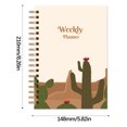 thumbnail image 2 of Vaidha Weekly Schedule Book Hard Case Notebook A5 Coil Book Elastic Notebook, 2 of 5