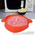 thumbnail image 2 of Popcorn Bucket With Lid, Eco-Friendly And Safe Red Popcorn Bucket With Handle, Silicone Material For Microwave Kitchen Supplies Popcorn Tool Oven, 2 of 7