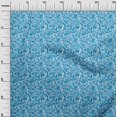 thumbnail image 2 of oneOone Polyester Spandex Medium Blue Fabric Florals Craft Projects Decor Fabric Printed By The Yard 56 Inch Wide-D7U, 2 of 4