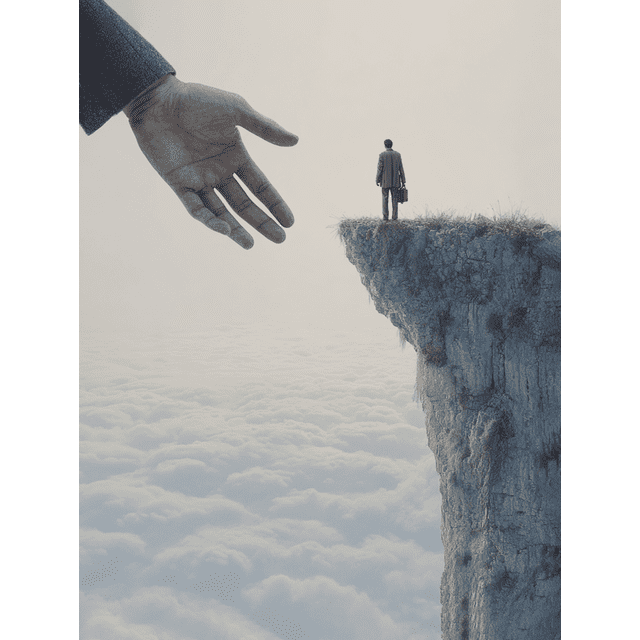 Helping Hand Hope Canvas Wall Art 15.75x11.81 Inches