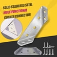 thumbnail image 1 of Vaidha Stainless Steel Multifunctional Corner Three Sided Fixed Corner Brace Cabinet Trapezoidal Hanging Angle Hanging Layer Board Support Furniture Connecto, 1 of 1