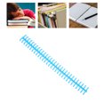 thumbnail image 4 of Binding Strip, Binding Comb 30 Hole 65 Sheet Holdable Wear Resistant 10 Pcs  For Loose Leaf Paper Blue, 4 of 8