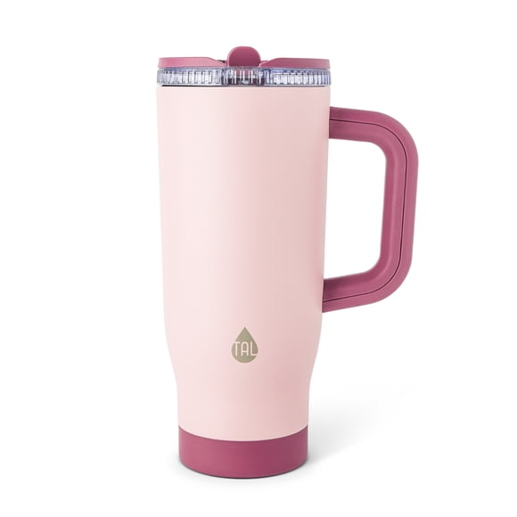 TAL 32oz Stainless Steel Skye Tumbler with Flip-Up Straw, Berry