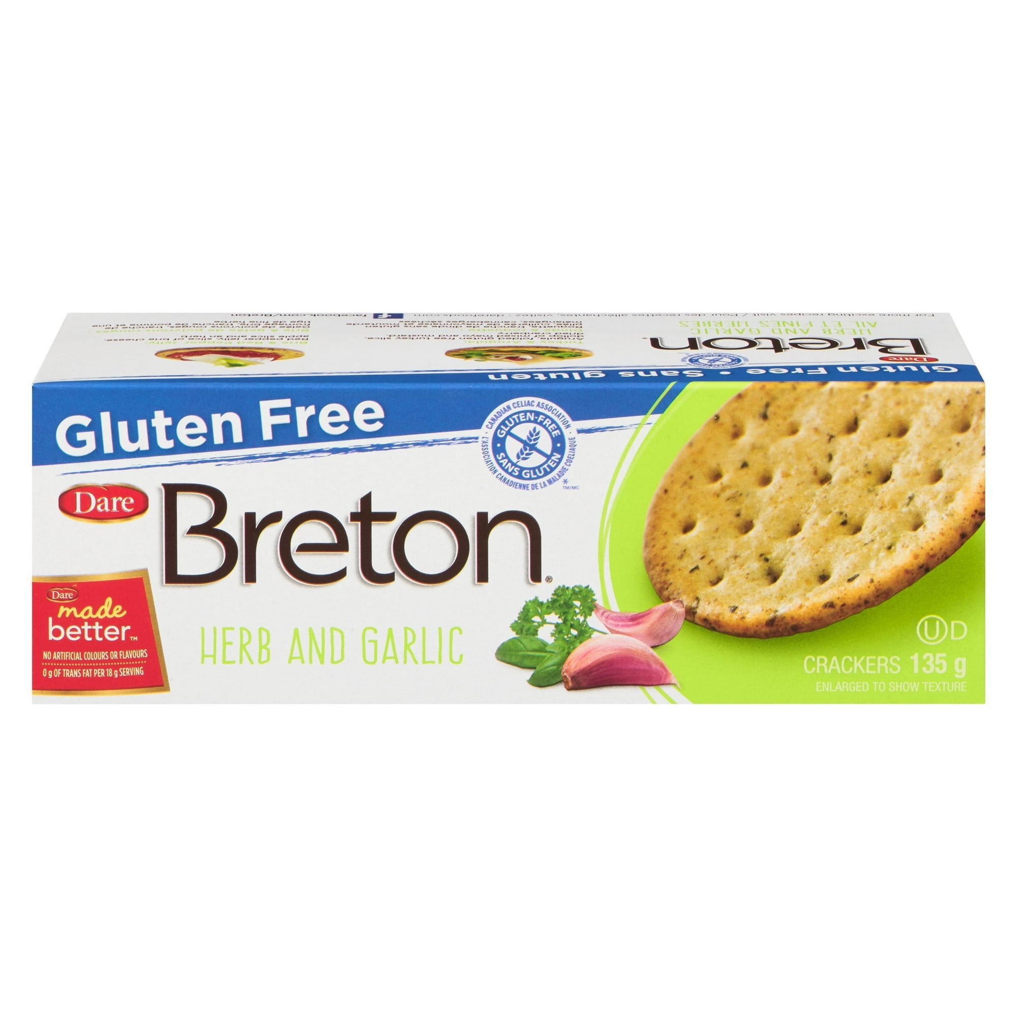 Breton Craquelins Sans Gluten Herbes & Ail, Breton