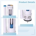 thumbnail image 3 of Toilet Tank Repair Kit with Dual Flush Valve and Fill Valve, Universal Toilet Parts Replacement Set with Chrome Push Button, Complete Flush System for Bathroom Renovation, 3 of 5