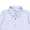 thumbnail image 5 of LSLJS Longues Chemises à Manches pour Garçons Tout-Petits Enfants Bébé Chemise Décontractée à Boutons Haut Col Rabattu Chemise Habillée Cadeaux pour Enfants, 5 of 5