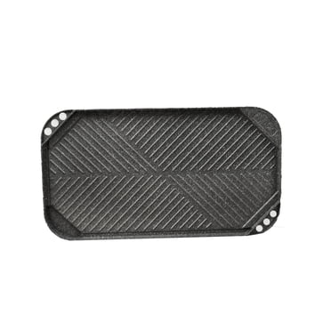 Starfrit The Rock Reversible Grill/Griddle, 19" x 11" Surface, Non-Stick, Durable Forged Aluminum, Oven Safe, PFOA Free, Easy to Clean, Dishwasher Safe, Black