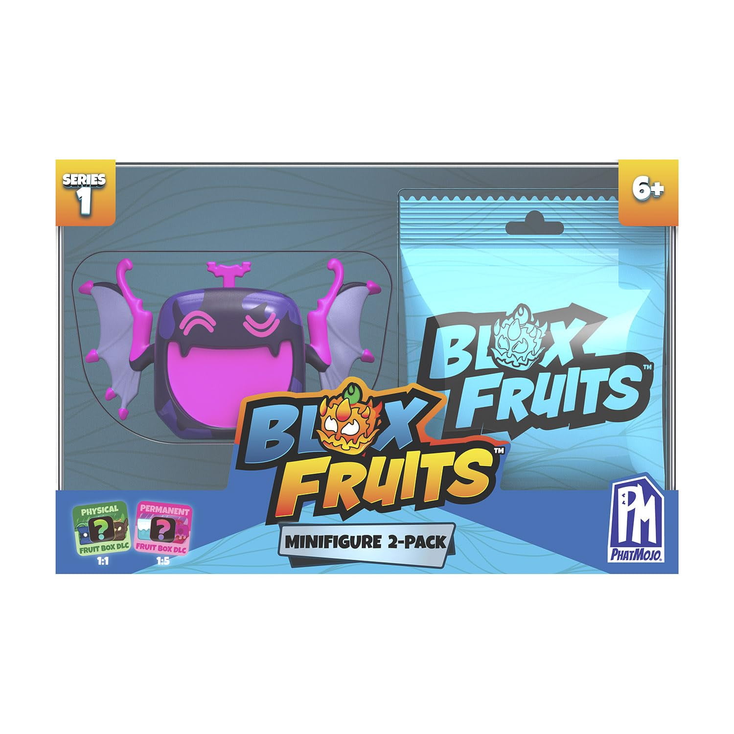 Blox Fruits Mini Figurines – Série 1, 2 Figurines Mystères, 3,8 Cm