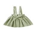thumbnail image 3 of Toddler Baby Girl Suspender Skirt  Cute Adjustable Strap Button Front Overall Skirt, 3 of 7