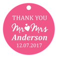 thumbnail image 1 of 100 PCS Mr & Mrs Personalized Wedding Favor Gift Paper Tags Thank You Custom Made Hang Tags, 1 of 1