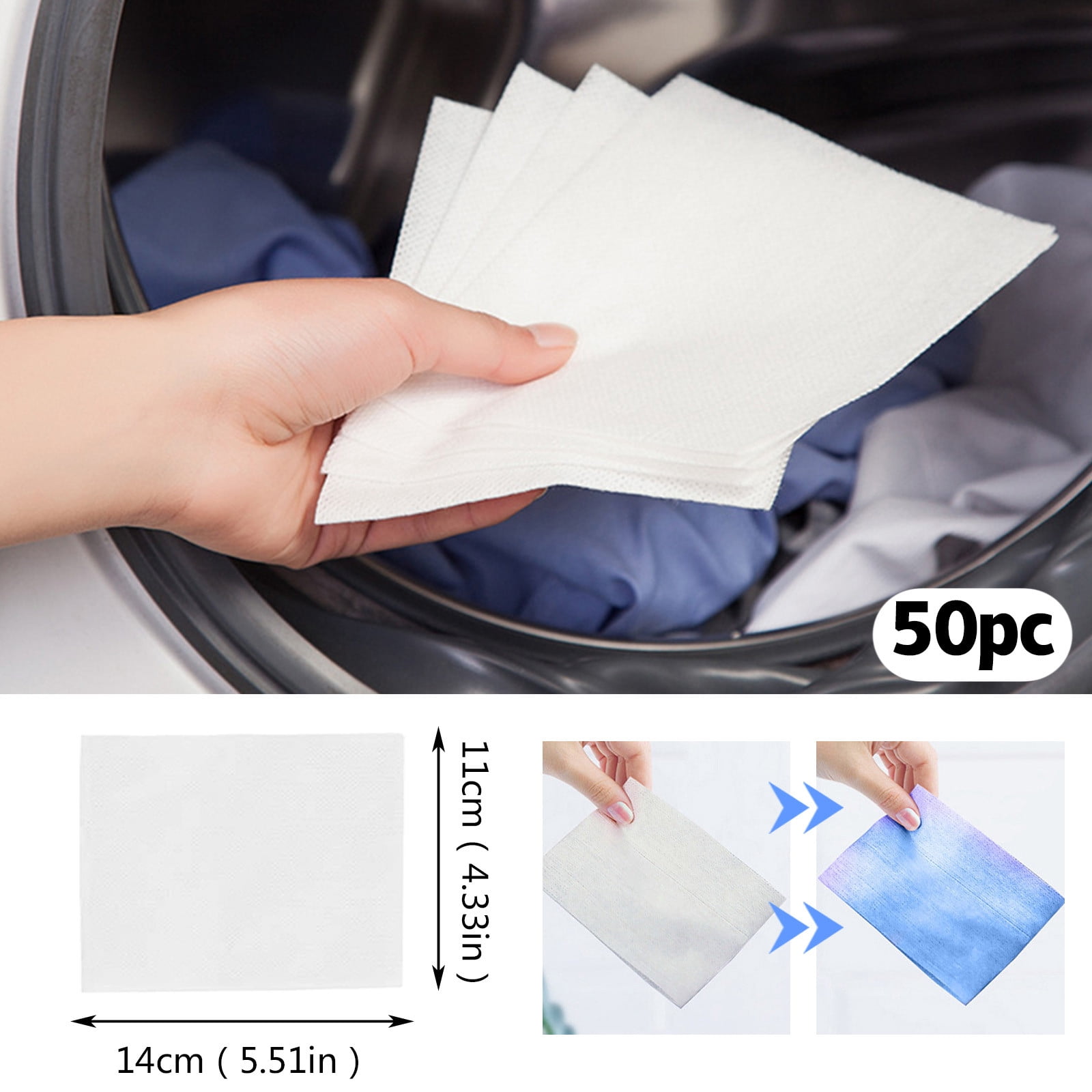 LAILLSH 2026 New Arrival Wipes Antibacterial Surface Cleaning Proof Absorption Color Laundry Washing Mixed Dyeing Machine Papers Sheet Use Wipes