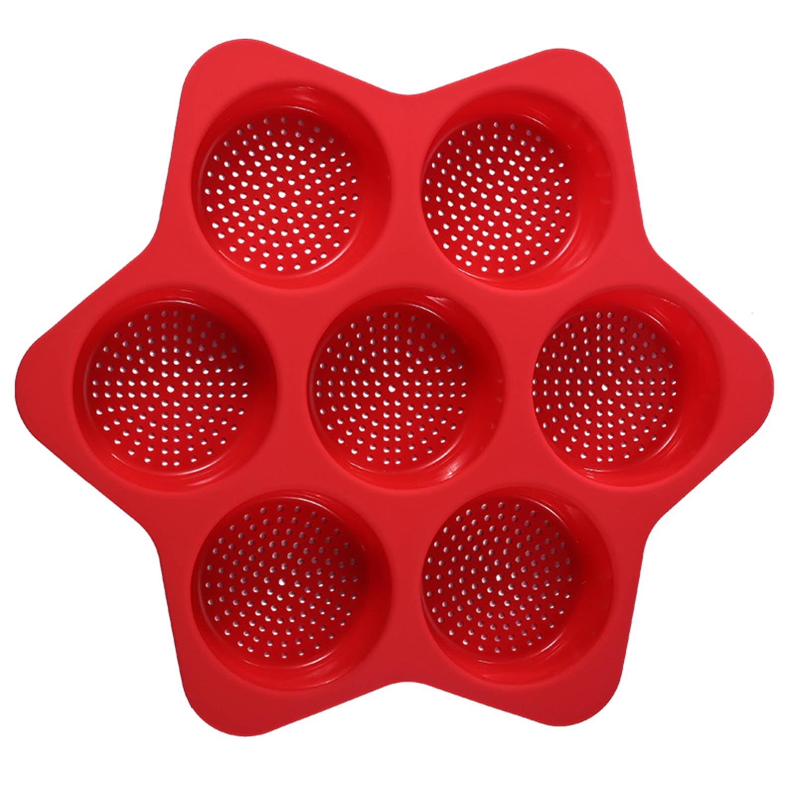 Loaf Pans for Baking Bread Baking Tool Easy to Release Baking Pan Household Loaf Pan Hamburger Bun 7 Cavity Baking Pans for Oven