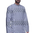 thumbnail image 3 of Atasi Designer Printed Summer Wear Long Kurta With White Pajama Set For Men, 3 of 3