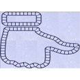 thumbnail image 1 of Ahgly Company Machine Washable Indoor Rectangle Transitional Lavender Blue Area Rugs, 4' x 6', 1 of 7