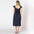 thumbnail image 2 of Devoted robe midi sans manches avec volants sur les épaules, 2 of 7