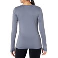 thumbnail image 2 of Duofold Womens Varitherm Brushed Back Long Sleeve Crew, XL, Stormy Night, 2 of 2