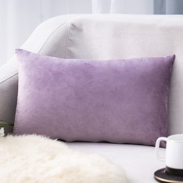 Rectangle Velvet Throw Pillow Cover, Waist Pillow Cushion, 30×50cm, Polyester Material, Envelope-Style Closure, Fresh Breathable, Washable, Comfortable Brushed Fabric, Suitable As Gift