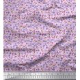thumbnail image 1 of Soimoi Satin Silk Fabric Earthworm,Fruit & Insect Printed Fabric 1 Yard 42 Inch Wide, 1 of 3