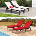 thumbnail image 2 of Gymax 2 PCS Patio Rattan Chaise Lounge Chair Outdoor Reclining Chaise Sun Lounger, 2 of 6