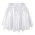 thumbnail image 1 of B91xZ Jupes Midi pour Femmes Vintage Ligne A Imprimée Plissée Évasée, Blanc m, 1 of 3