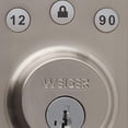 thumbnail image 4 of Weiser Powerbolt 2 Satin Nickel Keyless Entry Door Lock/Deadbolt Lock, Single Cylinder Keypad Door Lock with Backlit Keypad (Up to 6 User Codes), Auto Lock, Electronic Door Locks for Entry, 4 of 9