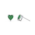 thumbnail image 2 of Boucles d'Oreilles Clous Pierre de Naissance Cœur, 2 of 4