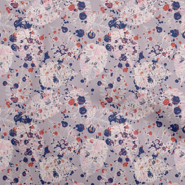 oneOone Cotton Cambric Light Purple Fabric Abstracts Craft Projects Decor Fabric Printed By The Yard 56 Inch Wide