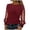 Wine#womens sequin top, variant on VINUSLI Sequin Tops for Women Plus Size Shiny Glitter Off Shoulder Tunic Top Elegant Crewneck Long Sleeve Party Bling Blouse Black,XXL
