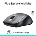 thumbnail image 4 of LogitechSouris Sans Fil Pleine Taille Ambidextre avec Récepteur USB Argent, 4 of 9